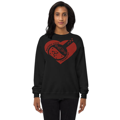 SLC red logo -Unisex fleece sweatshirt